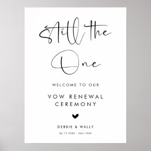 Póster Bienvenida de renovación de votos de Still the One