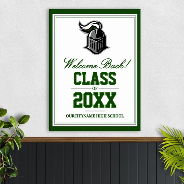 Póster Bienvenida de Reunión de Clase de Mascota Escolar (Subido por el creador)