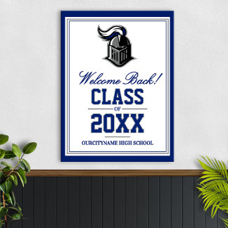 Póster Bienvenida de Reunión de Clase de Mascota Escolar