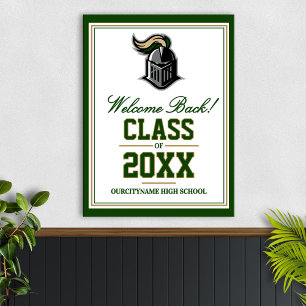 Póster Bienvenida de Reunión de Clase de Mascota Escolar