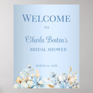 Póster Bienvenida de Romance Azul Hielo
