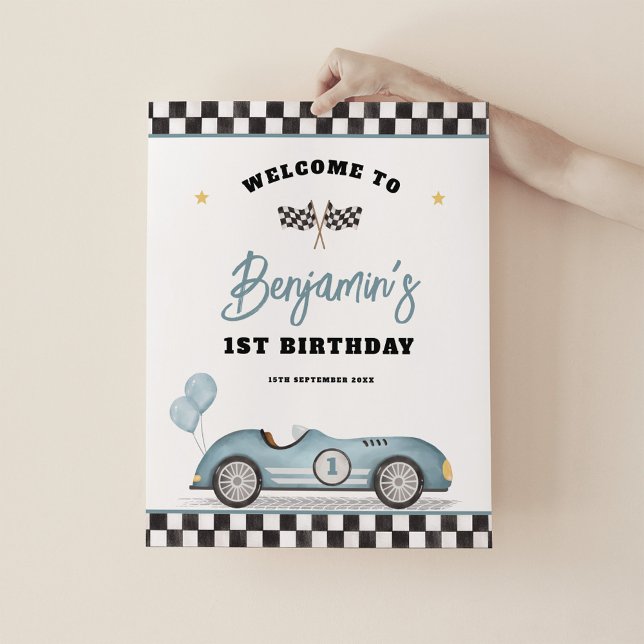 Póster Bienvenida De Un Cumpleaños Para El Auto De La Raz (Subido por el creador)