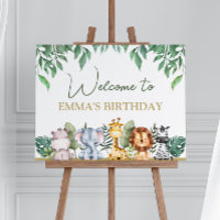 Bienvenida De Un Cumpleaños Para Los Animales De S