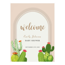Bienvenida en Baby Shower del Arco Neutral Boho Ca