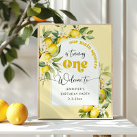 Bienvenida fiesta de cumpleaños 1.ᵉʳ limón princip