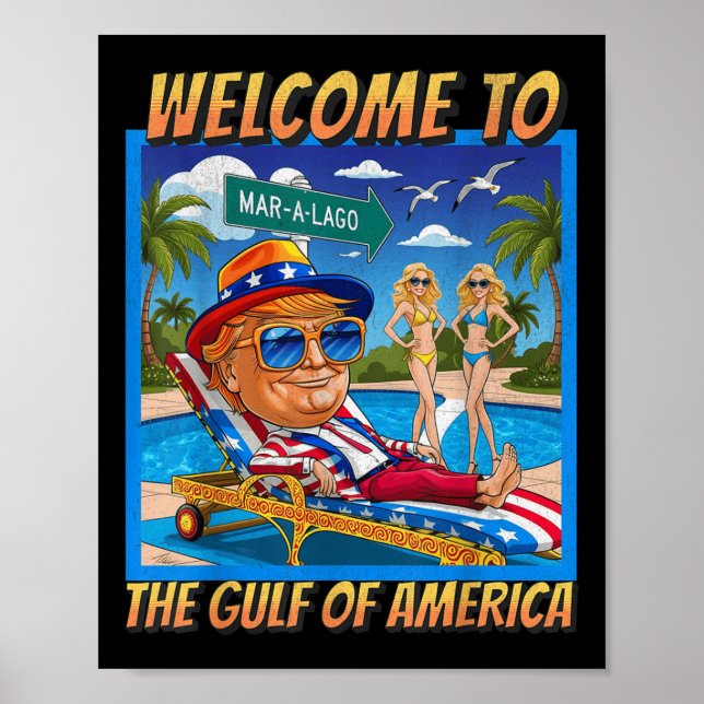 Póster Bienvenida Graciosa Al Golfo De Las Américas El 9  (Frente)