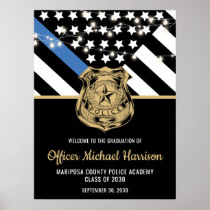 Póster Bienvenida Graduación de Oficiales de Policía
