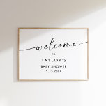 Póster Bienvenida Minimalista Baby Shower en KAIA<br><div class="desc">Cuando la sencillez se encuentra con la sofisticación en cada trazo, esta colección minimalista exuda elegancia. La moderna y estilística fuente adorna cada pieza con un encanto atemporal, lo que lo convierte en la elección perfecta para bodas, duchas de novias, duchas de bebé y todas las demás ocasiones en las...</div>