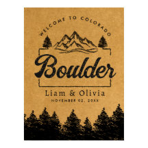 Bienvenida Minimalista Boda de Boulder Colorado