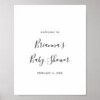 Bienvenida Minimalista de Baby Shower