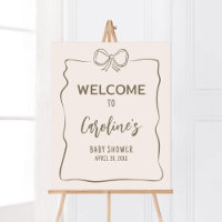 Bienvenida minimalista de Coquette Baby Shower