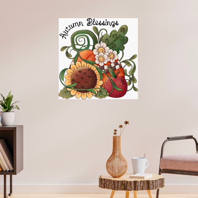 Póster Bienvenida otoño cosecha otoño (Subido por el creador)