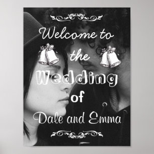 Póster Bienvenida personalizada al Poster Boda