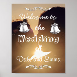 Póster Bienvenida personalizada al Poster Boda