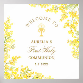 Póster Bienvenida Primera Comunión Mimosa