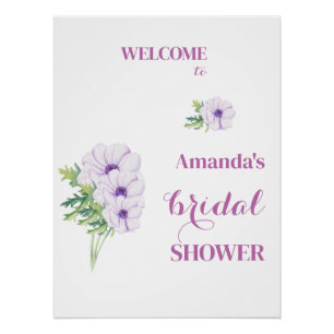 Póster Bienvenida Ranunculus & Anemones Despedida de Solt