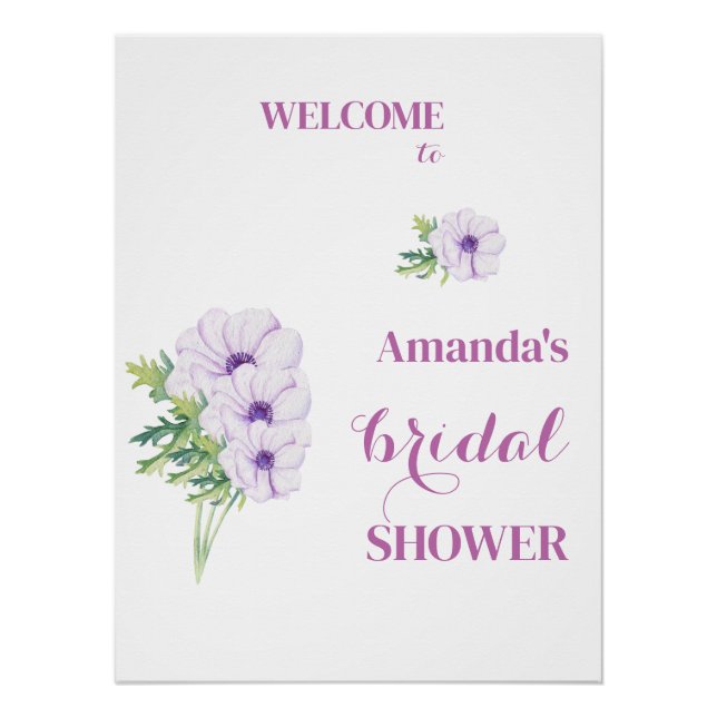Póster Bienvenida Ranunculus & Anemones Despedida de Solt (Anverso)