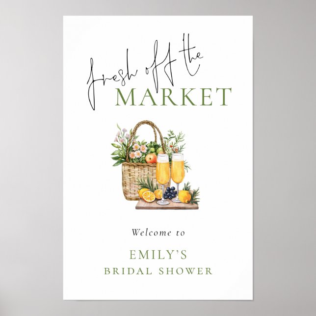 Póster Bienvenida rústica recién salida de la ducha de no (Frente)