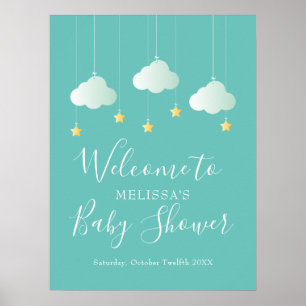 Póster Bienvenida Twinkle Twinkle Baby Shower / Sprinkle