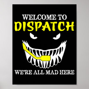 Póster Bienvenido a Despacho Divertido 911 Despacho Hallo