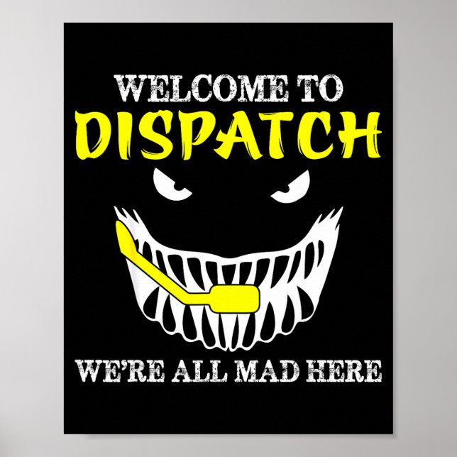 Póster Bienvenido a Despacho Divertido 911 Despacho Hallo (Frente)