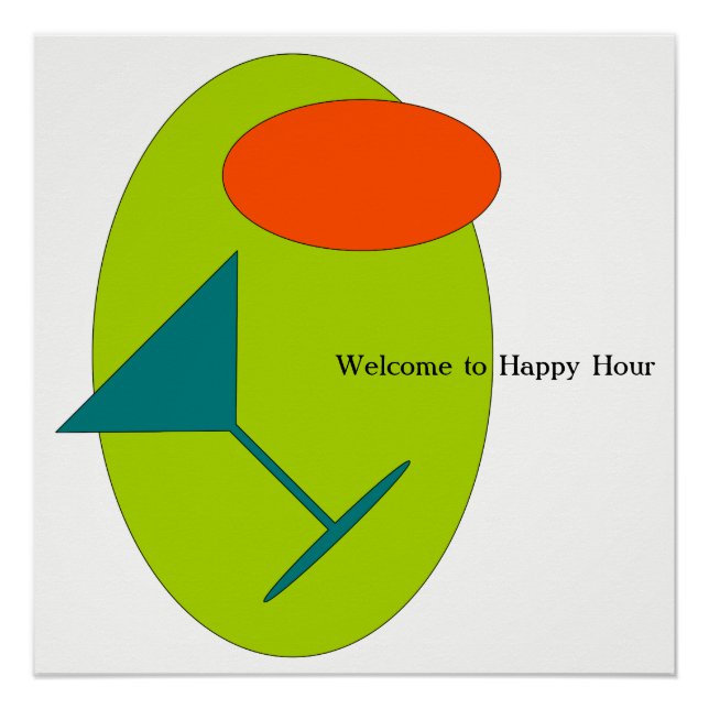 Póster Bienvenido a Happy Hour (Anverso)