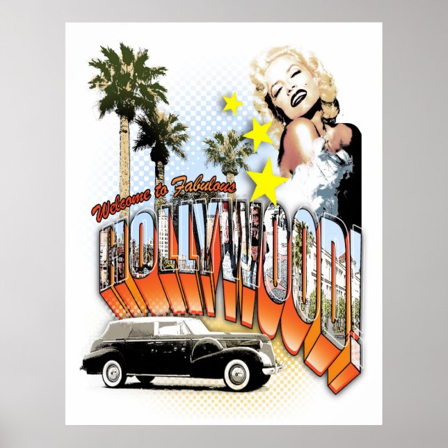 Póster bienvenido a hollywood (Frente)
