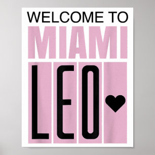Póster Bienvenido a Miami Leo 10 - GOAT