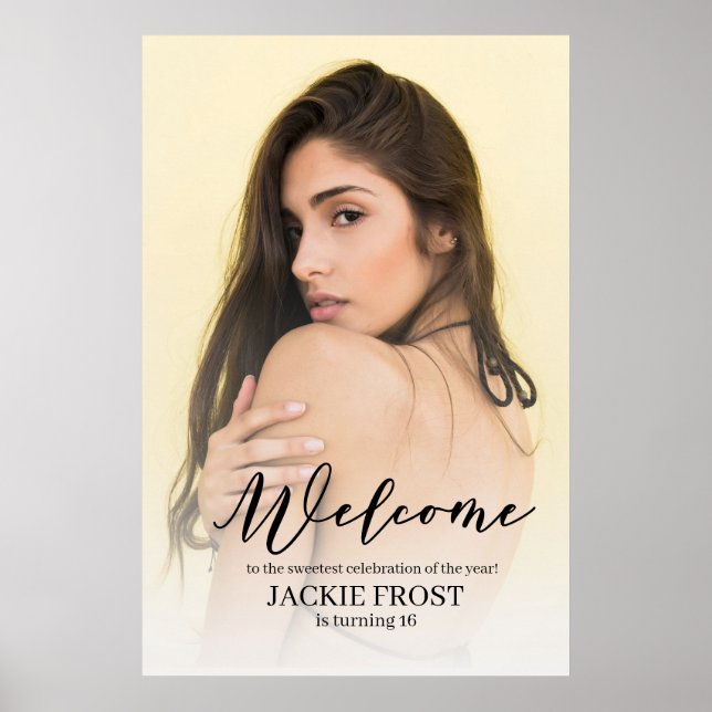 Póster Bienvenido a Mis Dulces Dieciséis  (Frente)