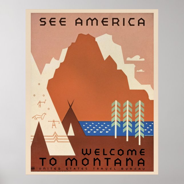 Póster Bienvenido a Montana (Frente)
