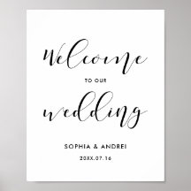 Bienvenido a nuestro cartel de boda