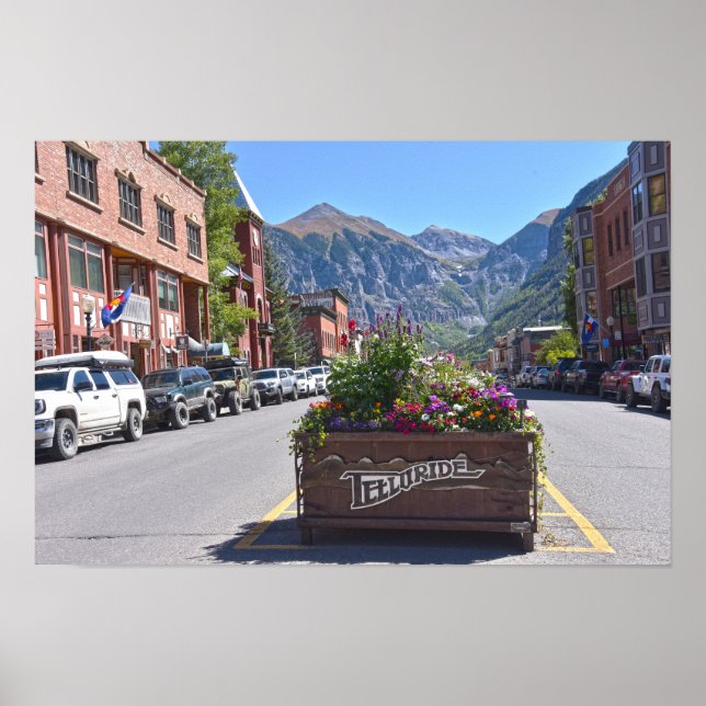 Póster Bienvenido a Telluride, Colorado (Frente)