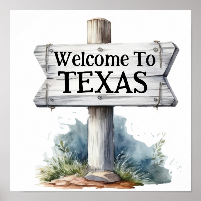 Póster Bienvenido a Texas (Frente)