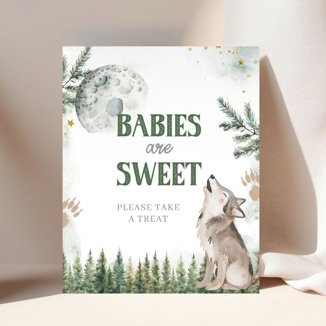 Póster Bienvenido a The Pack Forest Wolf Baby son Dulces (Subido por el creador)