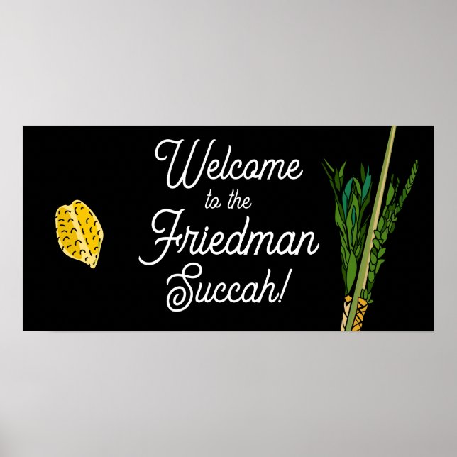 Póster Bienvenido al Poster de Lulav Personalizado de Suc (Frente)