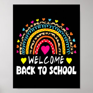 Póster Bienvenido Byck Al Colegio Primer Día De Colegio P