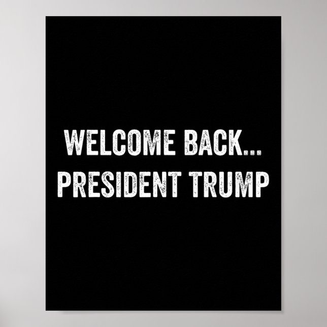 Póster Bienvenido Byck... El presidente Trump Elecciones  (Frente)