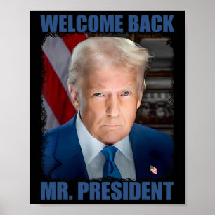 Póster Bienvenido Ck Sr Presidente Donald Trump Inaugurac