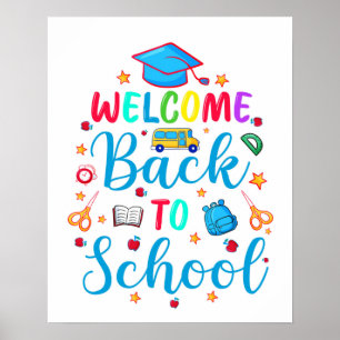 Póster Bienvenido De Nuevo A La Escuela