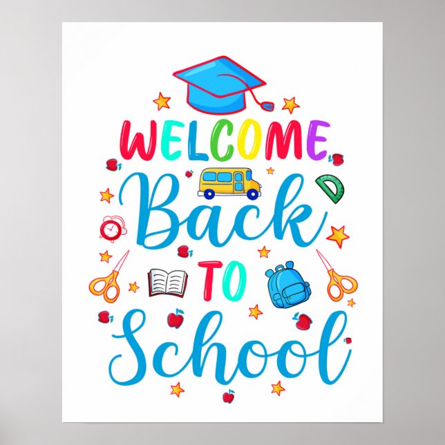 Póster Bienvenido De Nuevo A La Escuela (Frente)