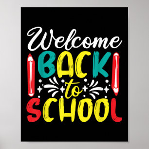 Póster Bienvenido De Nuevo A La Escuela - Primer Día En L