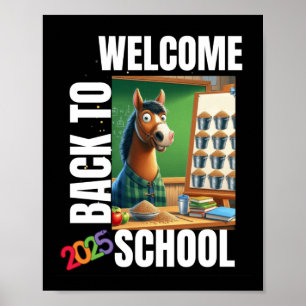 Póster Bienvenido De Nuevo Al Pegatina De La Escuela 2025