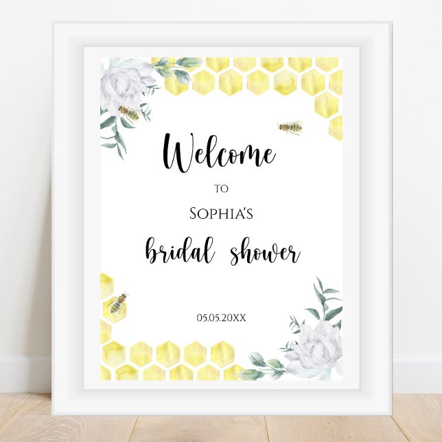 Póster Bienvenido - Flor de abeja - Desayuno nupcial (Subido por el creador)