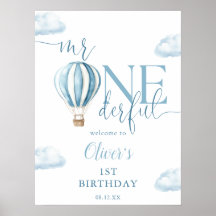 Bienvenido Mr Onederful Balloon Boy cumpleaños 1