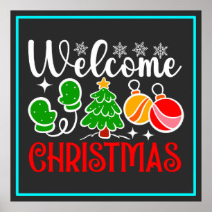 Póster Bienvenido Navidad