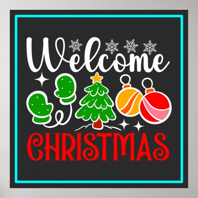 Póster Bienvenido Navidad (Frente)