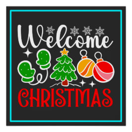 Póster Bienvenido Navidad