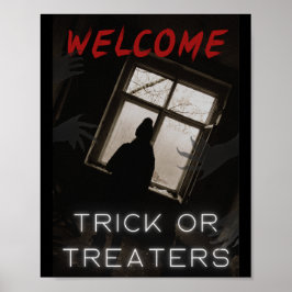 Póster Bienvenido Poster Horror Halloween Trick or Treth