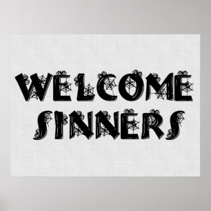Póster ¡Bienvenido Sinners!