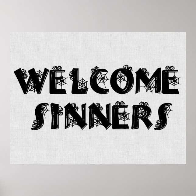 Póster ¡Bienvenido Sinners! (Frente)